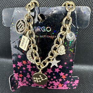 Personalization Collection Gold Zodiac Bracelet Virgo 7 Charms